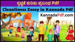 Cleanliness Essay in Kannada Pdf