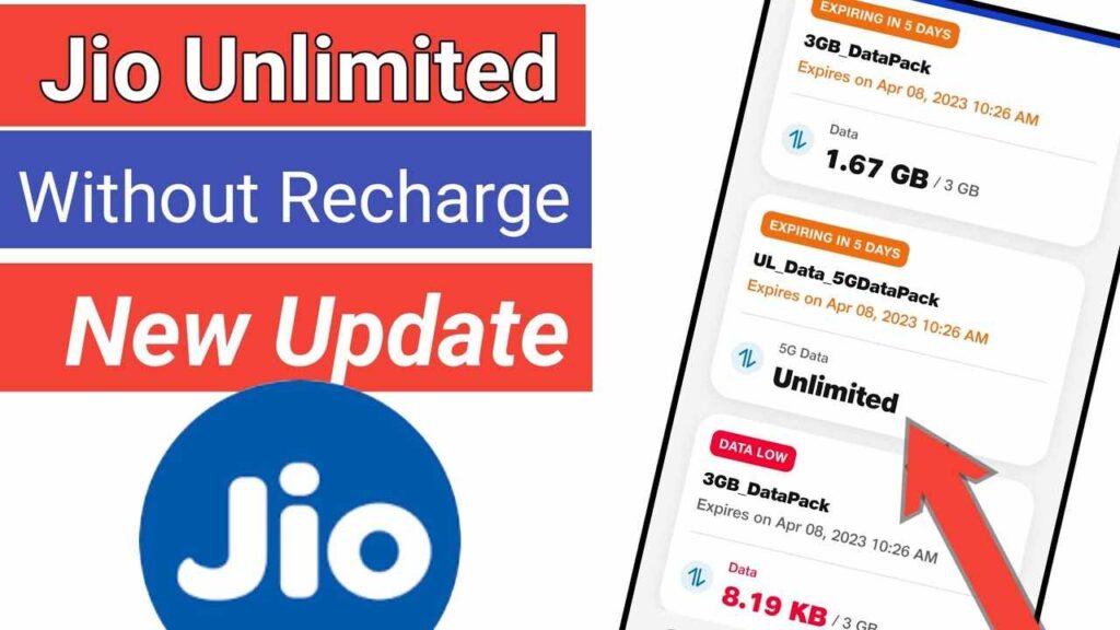 Get Free Internet in Jio SIM Without Recharge