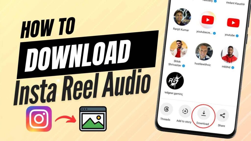 Insta Reel Audio Download